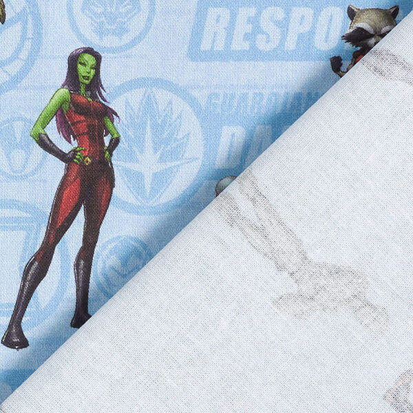 Cretonne Lizenzstoff „Guardians of the Galaxy“ | Marvel – hellblau, image number 4
