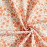 Dekostoff Baumwollsatin Blütenmeer – pfirsichorange/weiss,  thumbnail number 3