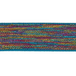 Elastisches Band [ Breite: 25 mm ] – türkisblau/pink, 
