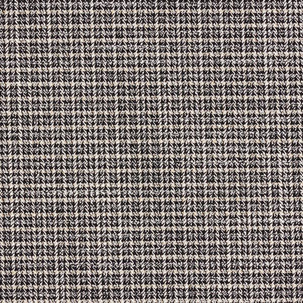 Hosenstoff kleine Karos & Glitzerakzente – hellbeige/silber | Reststück 100cm