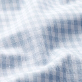 Baumwollstoff Vichykaro 0,5 cm – helljeansblau/weiss, 