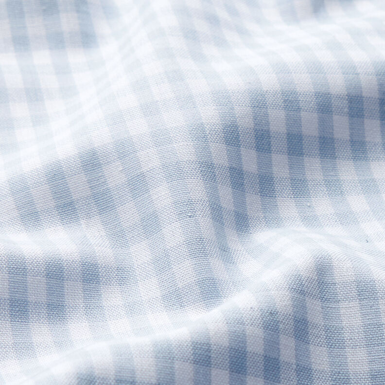 Baumwollstoff Vichykaro 0,5 cm – helljeansblau/weiss,  image number 2