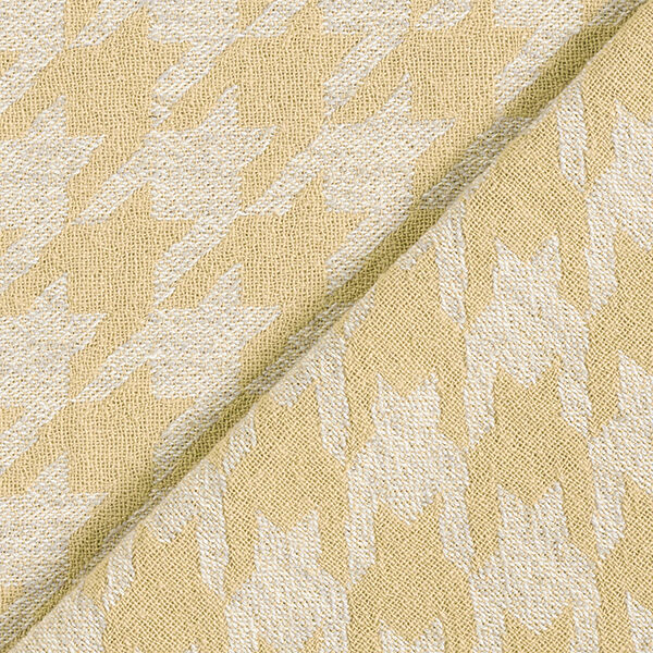 Doppelgewebe großer Hahnentritt – beige/nebelgrau, image number 1