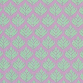Beschichtete Baumwolle abstrakte Fächer – pastellviolett/mint, 