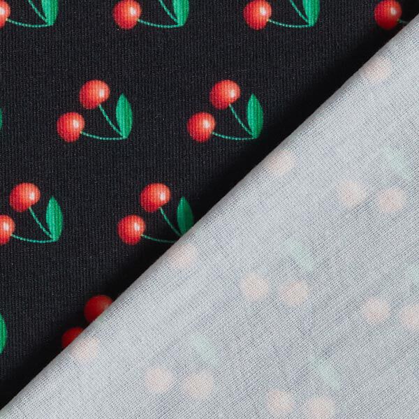 FRINGE ME Cherry – schwarz | Albstoffe | Hamburger Liebe, image number 4