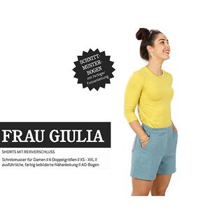 FRAU GIULIA Shorts mit Reißverschluss | Studio Schnittreif | XS-XXL, 