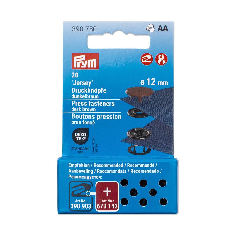 Druckknöpfe Jersey [12 mm] | Prym – dunkelbraun,  image number 3
