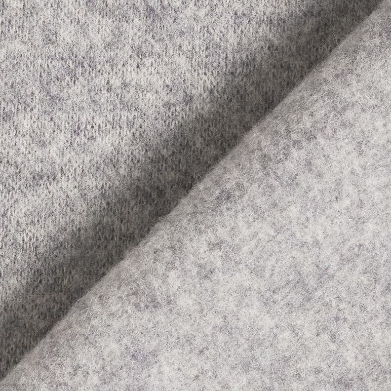 Woll-Fleece reine Schurwolle Melange – grau, image number 3