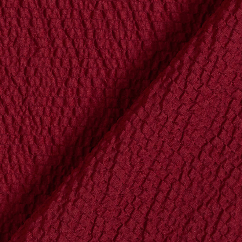 Leichter Cloque Uni – bordeauxrot,  image number 4
