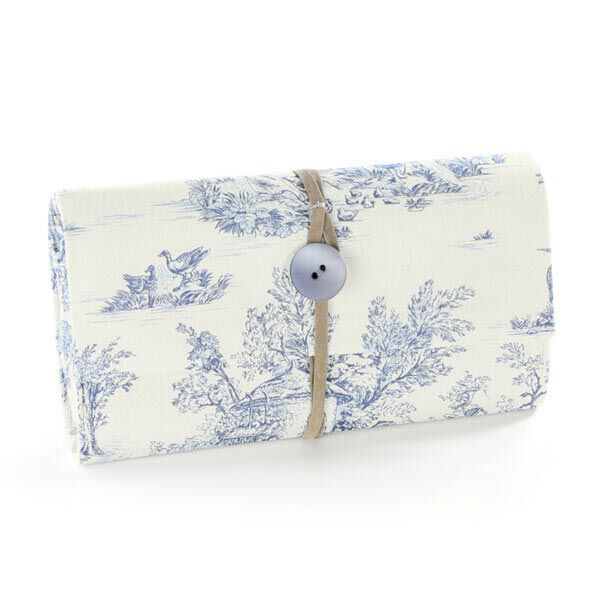 Baumwollstoff kleine Pastorale 280 cm – blau – Muster,  image number 8