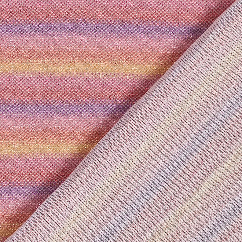 Glitzer Jersey Streifen Farbverlauf – pink,  image number 4