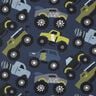 Baumwollpopeline Monstertrucks | Poppy Fabrics – marineblau,  thumbnail number 1