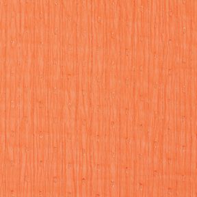 Chiffon Dobby Metallic Nadelstreifen – pfirsichorange/silber metallic, 