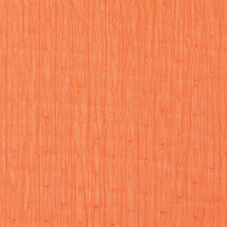 Chiffon Dobby Metallic Nadelstreifen – pfirsichorange/silber metallic,  image number 1