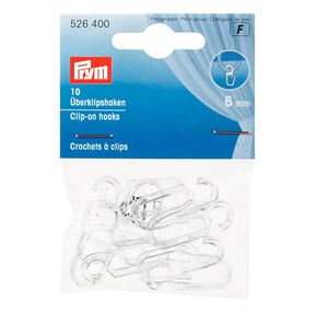 Überclipshaken [6 mm] 10 Stück – transparent | Prym, 