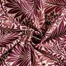 Dekostoff Halbpanama Blüten und Ranken – natur/burgunder,  thumbnail number 3