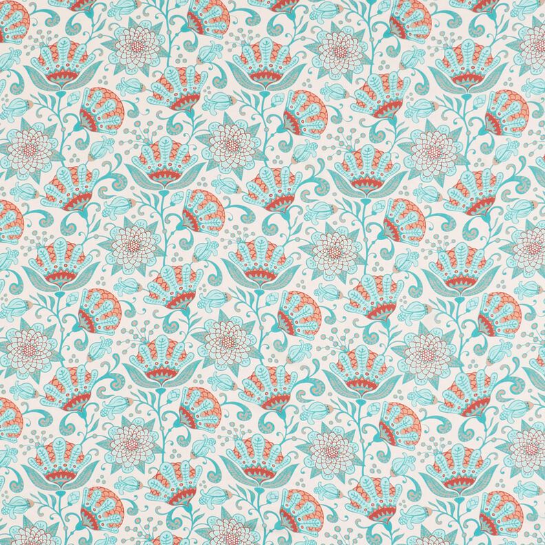 Viskose Voile Ibiza Blumen – hellbeige,  image number 1