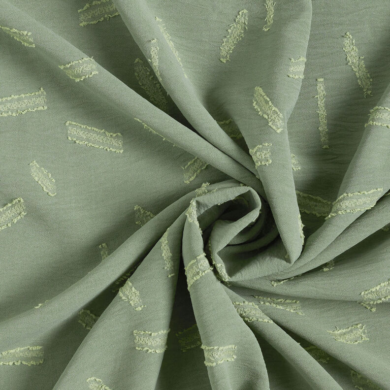 Jacquard Dobby Streifen – khaki,  image number 4