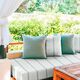 Outdoorstoff Canvas schmale Streifen – blau/natur,  thumbnail number 8
