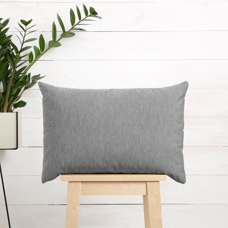Outdoorstoff Canvas Uni Melange – grau,  image number 6