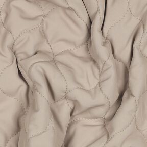 Steppstoff Kreismuster | Poppy Fabrics &ndash; dunkelbeige, 
