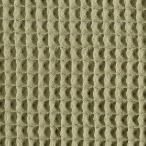 Waffelpiqué große Waben – hellkhaki, 