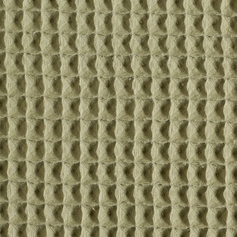 Waffelpiqué große Waben – hellkhaki,  image number 1
