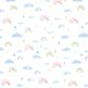 GOTS Baumwolljersey Aquarell Regenbogenwelt | Tula – weiss,  thumbnail number 1
