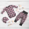 Baumwolljersey Pavo | Stoff&Liebe – schiefergrau/intensiv pink,  thumbnail number 6