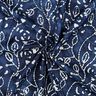 Viskose-Voile Batik Blätterzweige – indigo/weiss,  thumbnail number 3