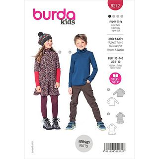 Kleid | Burda 9272 | 110-140, 