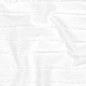 Baumwolljersey R&uuml;schen &ndash; weiss, 