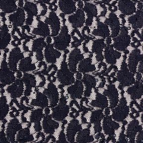 Spitze Pailletten Blumen – nachtblau, 