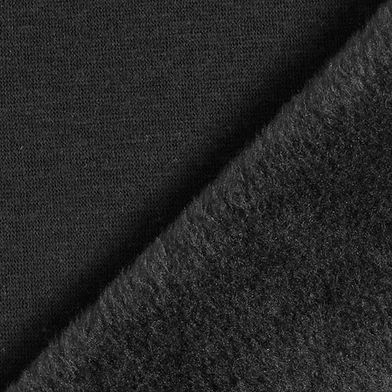 Alpenfleece Kuschelsweat Uni – schwarz,  image number 5