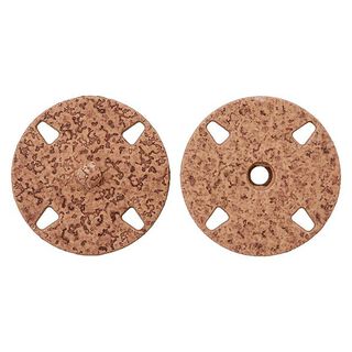 Metalldruckknopf [ 23 mm ] – hellbraun, 
