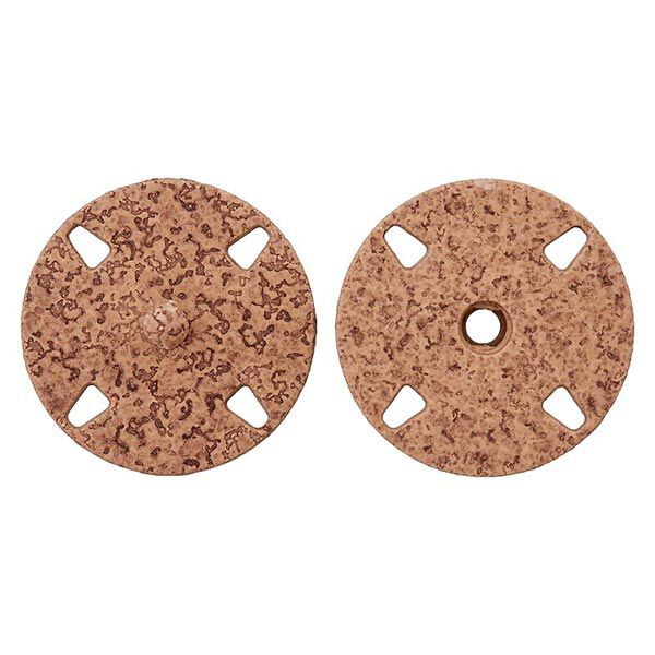 Metalldruckknopf [ 23 mm ] – hellbraun