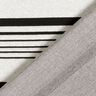 Strickjacquard unregelmaessige Streifen – wollweiss/schwarz,  thumbnail number 5