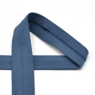 Schrägband Baumwolljersey [20 mm] – jeansblau, 