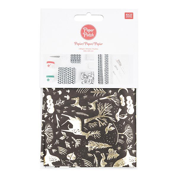 Paper Patch Set Nostalgic Christmas | Rico Design – schwarz, image number 1