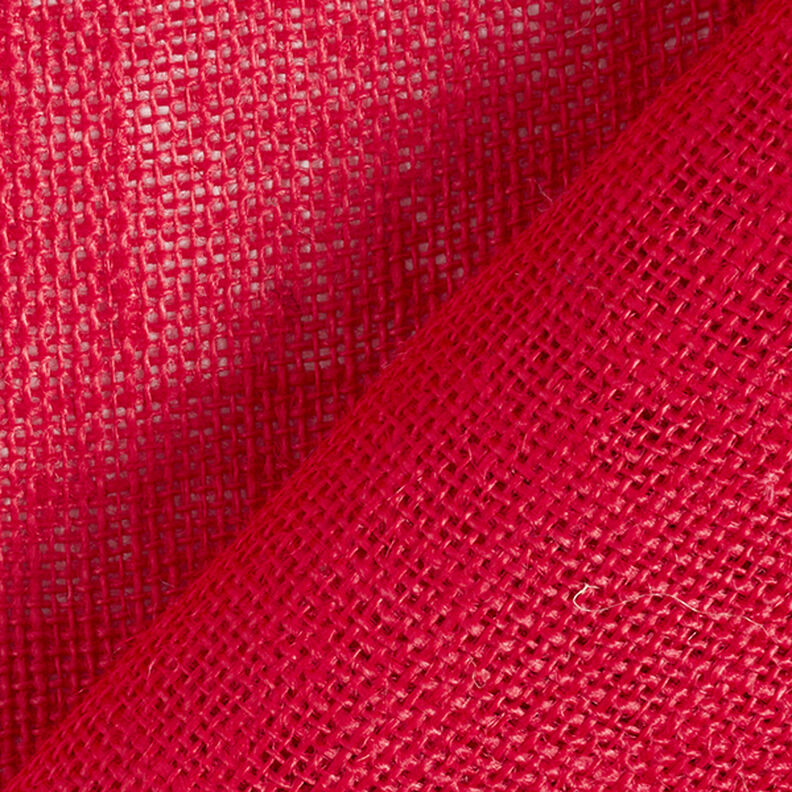 Dekostoff Jute Uni 150 cm – rot,  image number 4