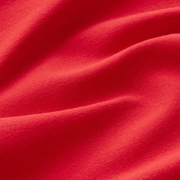 Leichter French Terry Uni – rot | Reststück 100cm