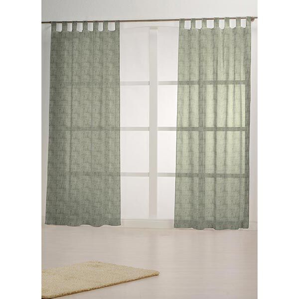 Gardinenstoff Voile Ibiza 295 cm – schilf | Reststück 50cm