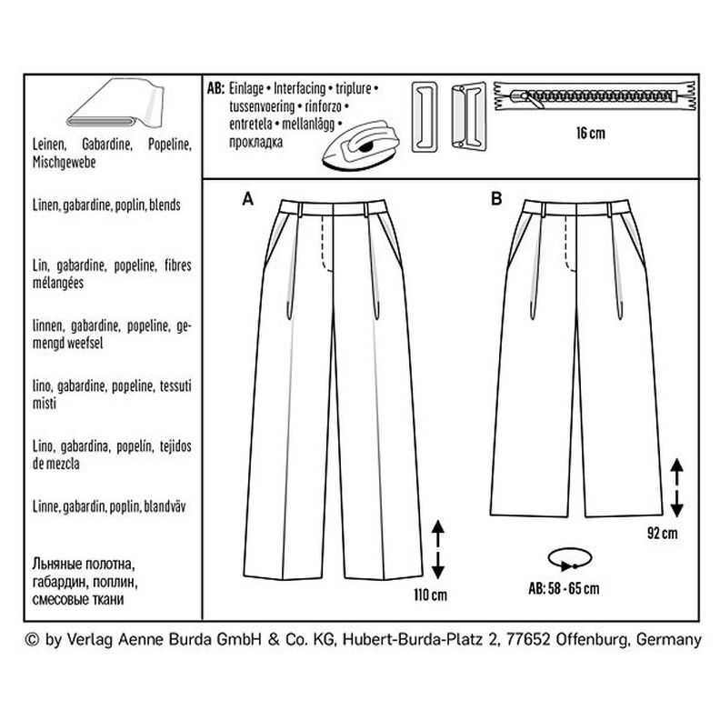 Hose / Culotte | Burda 6436 | 34-44,  image number 6