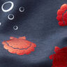 Baumwolljersey Muscheln Metallic – schwarzblau/rot | Reststück 100cm,  thumbnail number 3