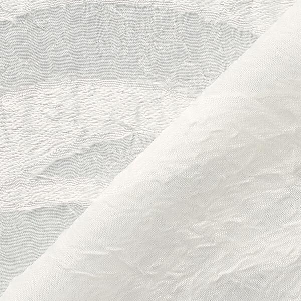 Krinkel Chiffon Wellenmuster – weiss | Reststück 80cm