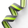 Taschengurtband Neon [ 40 mm ] – neongelb/grau,  thumbnail number 2