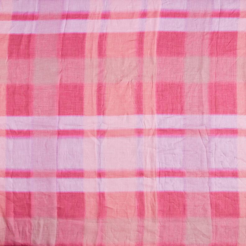 Ramie Chiffon Batik-Karo – intensiv pink,  image number 1