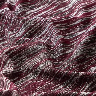 Feinstrick Melange – bordeauxrot, 