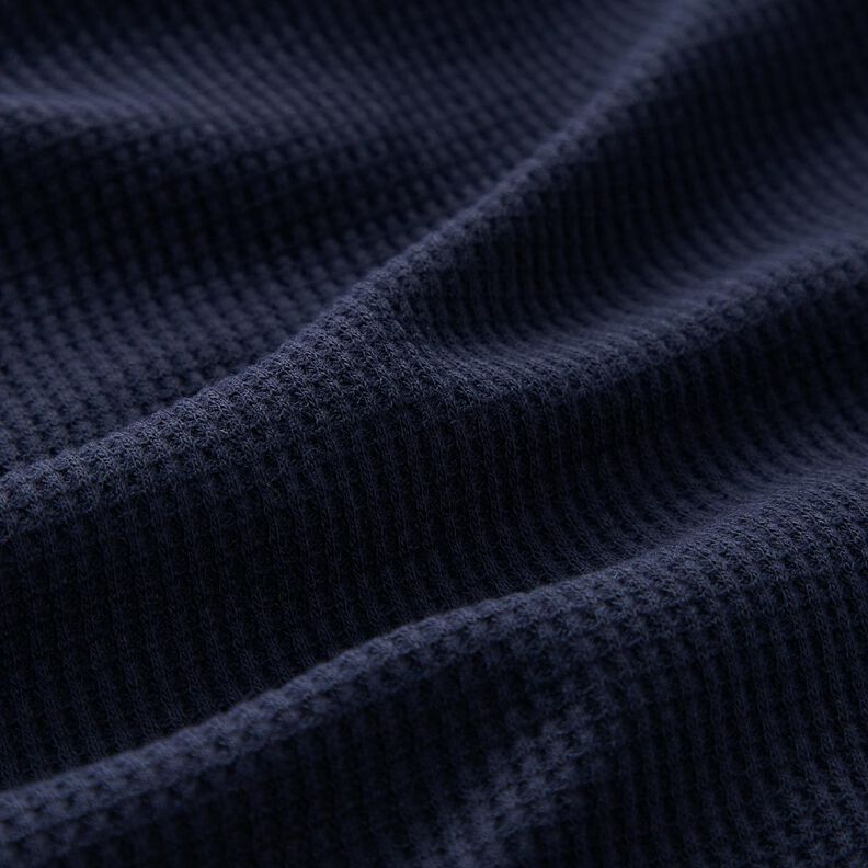 Waffeljersey Uni – nachtblau,  image number 2