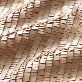 Paillettenstoff Rechtecke – hellaltrosa, 